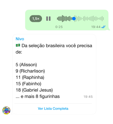 Pergunte por voz no WhatsApp e o Nivo responde na hora
