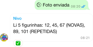 Fotografe suas figurinhas da Copa 2026 e o Nivo registra automaticamente